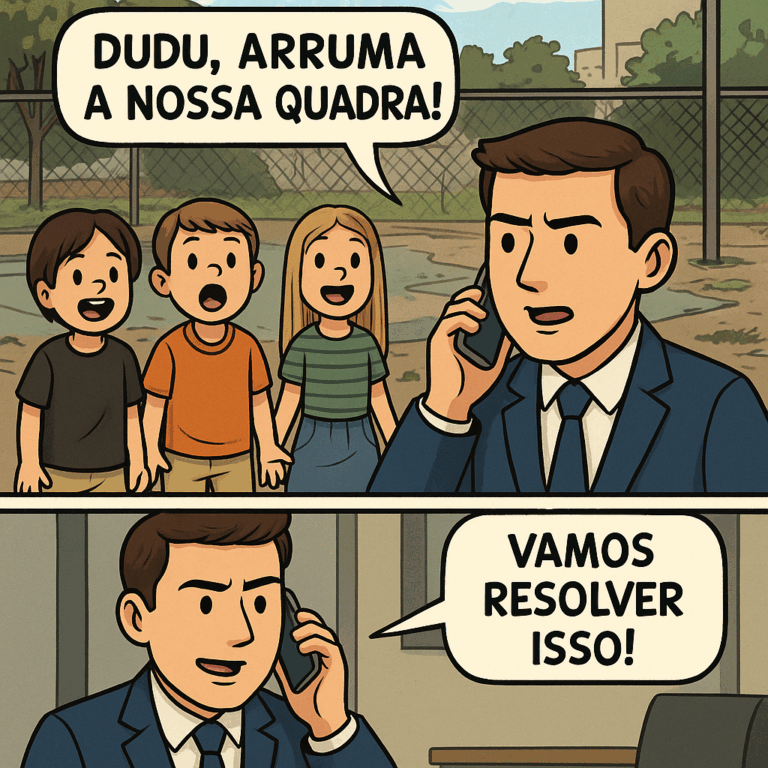 Eduardo Pedrosa atende demanda da comunidade e promete reforma da quadra da 305 de São Sebastião